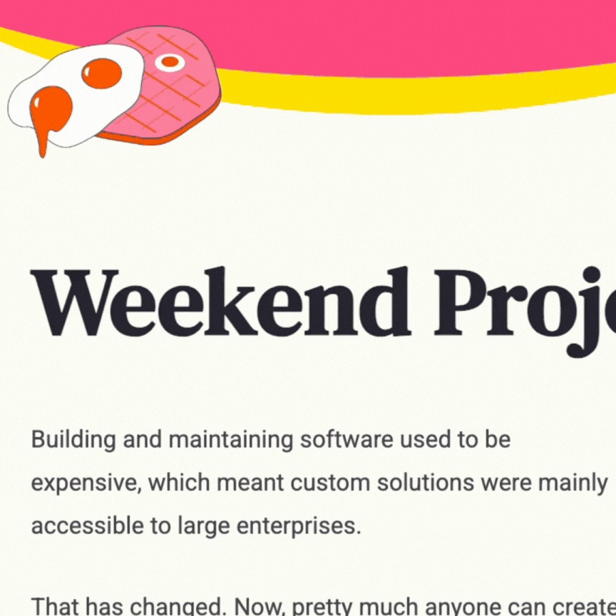 Weekend Projects | This Website